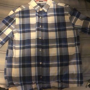 Plaid American eagle button down long sleeve shirt